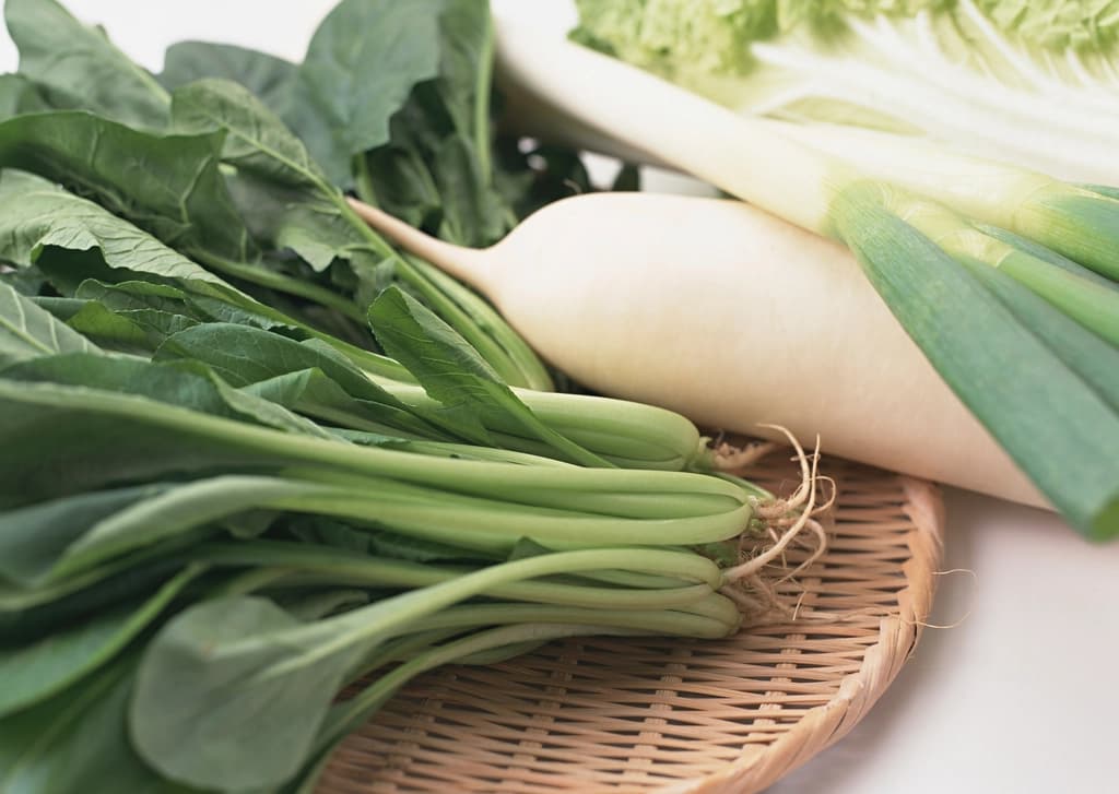 園でつかう新鮮な野菜