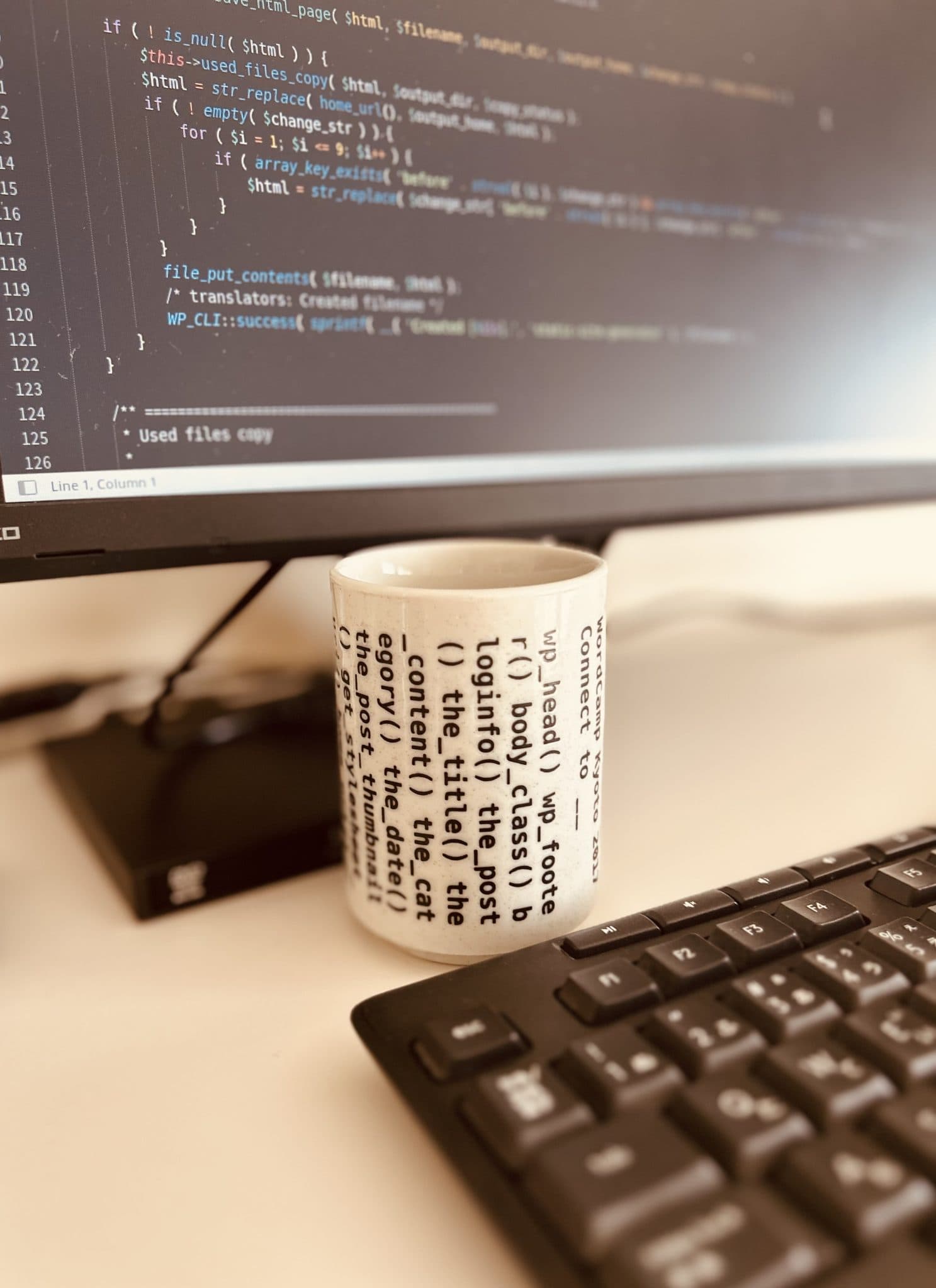 Web制作・コーディングの画面(設備イメージ)
